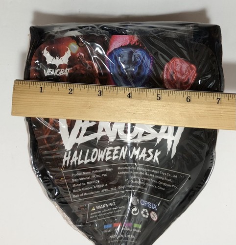 2 Pack, Venobat Halloween Light Up Masks, Costume, Scary, New, 1 Red and 1 Black - Picture 5 of 9
