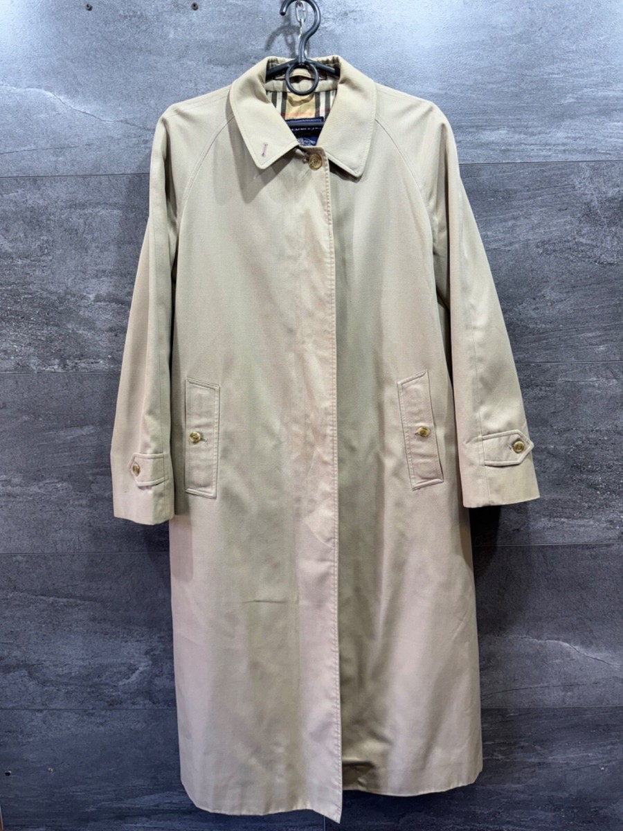 BURBERRYS LONDON Nova Check Trench Coat Jacket Womens Size 10 | eBay