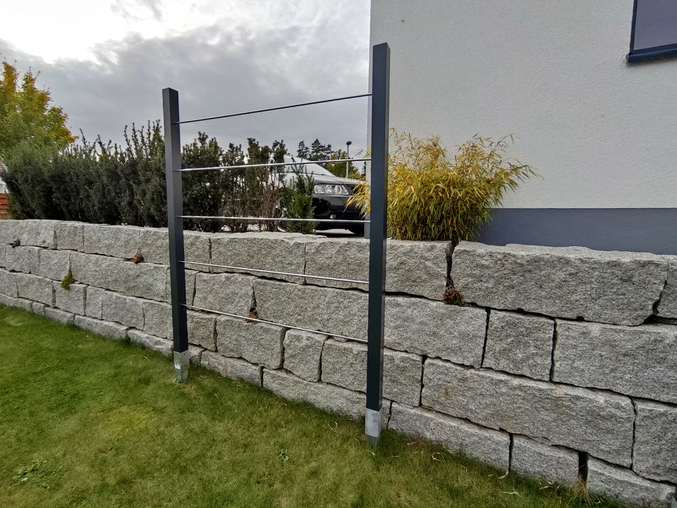 Rankhilfe METALL Rankgitter ★★★★ Weinrebe Himbeeren Sichtschutz Terrasse Spalier - Bild 3 von 4