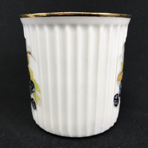 Cesky Porzellan Dubi Frühstück Kaffeetassen Tassen Obst Goldrand 4er Set Vintage - Bild 6 von 20