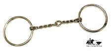 Pony O-Ring 4" Twist Mouth Snaffle Bit 2" Ring Chromed Steel New