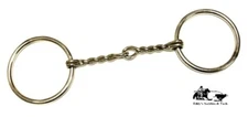Pony O-Ring 4" Twist Mouth Snaffle Bit 2" Ring Chromed Steel New