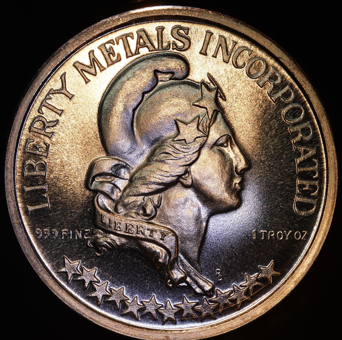 1974 Provo Utah Liberty Metals Incorp USA Eagle 1oz 999 FINE