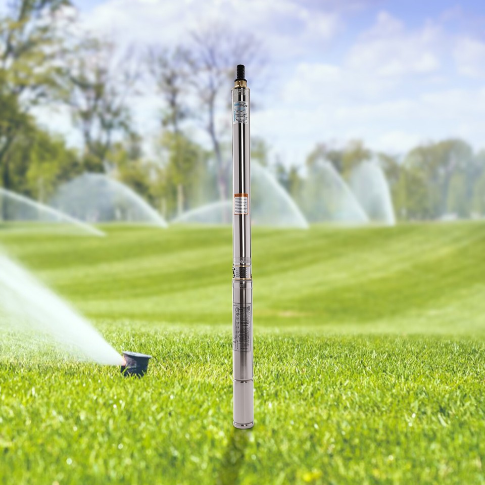 0.75HP Deep Well Submersible Pump 1" Outlet 110V Stainless Steel w