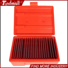 Findmall 1/32"× 6" Steel 20 Pairs Set Parallels 0.0001" Hardened Ultra Thin Tool