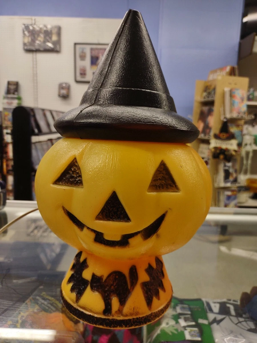 Vintage Halloween Witch Bear, Pumpkin, Jackolantern Ceramic Light