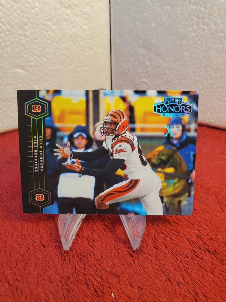 2004 Playoff Honors Xs #/199 Chad Johnson Cincinnati Bengals  - Image 2 of 3