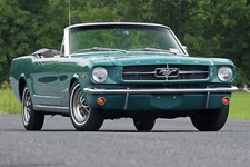 1964 Ford Mustang Green Vert 24x36 Inch Poster Vintage Classic Car