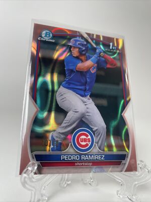 2023 Bowman Chrome 1st /10 Pedro Ramirez Rose Gold Lava