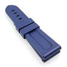 24mm - 22mm Dark Blue Rubber Strap Watch Band Fit For PAM PAM111