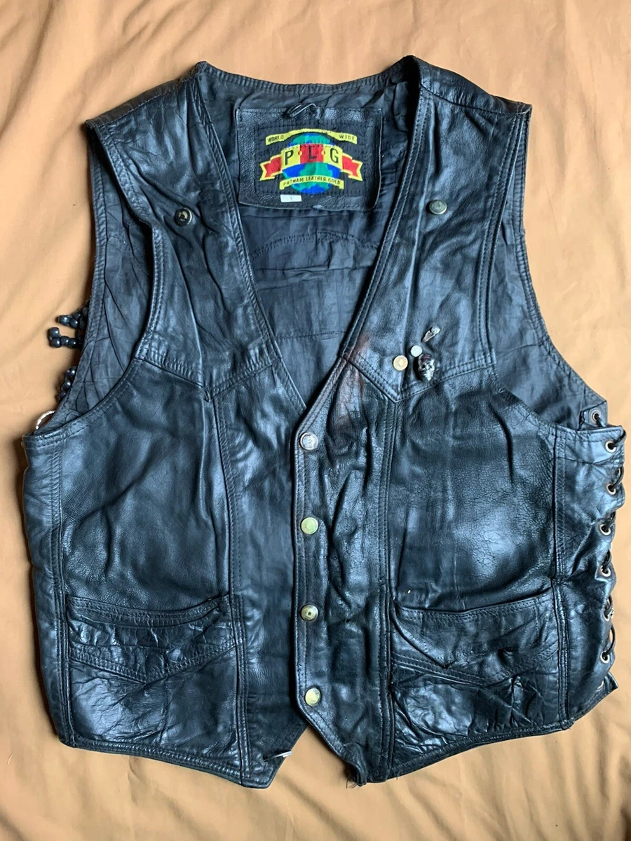 Putnam leather gold motorcycle jacket shop