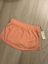 NWT CALIA Mid Rise Infinity Skort Run Collection Relaxed Fit Peach Glow Orange L