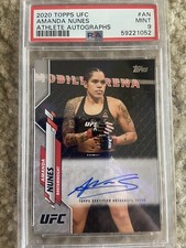 Amanda Nunes 2020 Topps Ufc Athlete Autographs PSA 9 Greatest Female Fighter