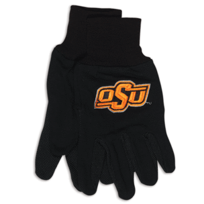 OKLAHOMA STATE COWBOYS GLOVES ADULT TWO TONE NEW