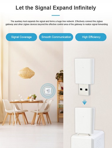 Tuya ZigBee 3.0 Mini Signalverstärker Repeater Signal Range Extender Smart Home - Afbeelding 2 van 8