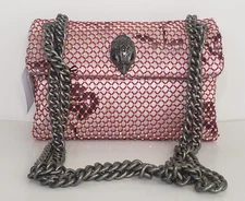 NWT KURT GEIGER LONDON MINI KENSINGTON MESH CONVERTIBLE RHINESTONE CROSSBODY BAG