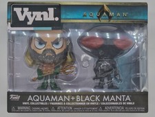Paquete de 2 figuras de vinilo Aquaman Y Manta Funko Bobble Head DC Comics SELLADAS