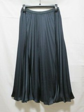 Lady and Butler - Women's Navy Long Lined Pleated Skirt - Small