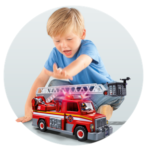 playmobil fire engine with ladder