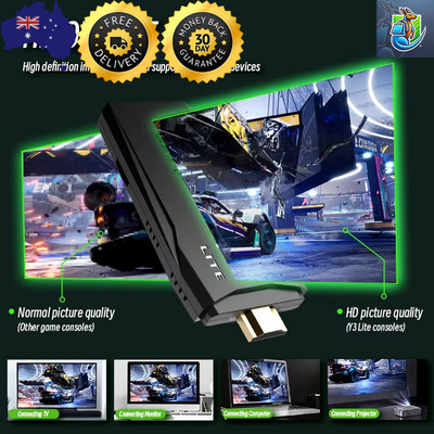 Video Game HD Video Game Console 64GB Wireless Controller for 10000 Retro Games