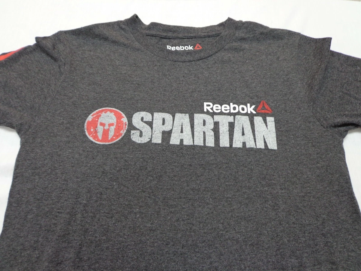Reebok Spartan 2017 Sprint Finisher Men s Short Sleeve Gray T Shirt Size XS