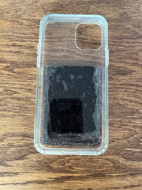 Clear Soft Gel Case Cover With Sparkle Card Slot For iPhone 11 Pro (Not Max)