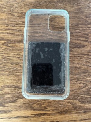 Clear Soft Gel Case Cover With Sparkle Card Slot For iPhone 11 Pro (Not Max)