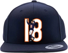 Caleb Williams 18 Logo Snapback Hat