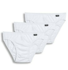 New Men's Jockey 3-pack White Color Bikini Briefs Underwear 100 Cotton