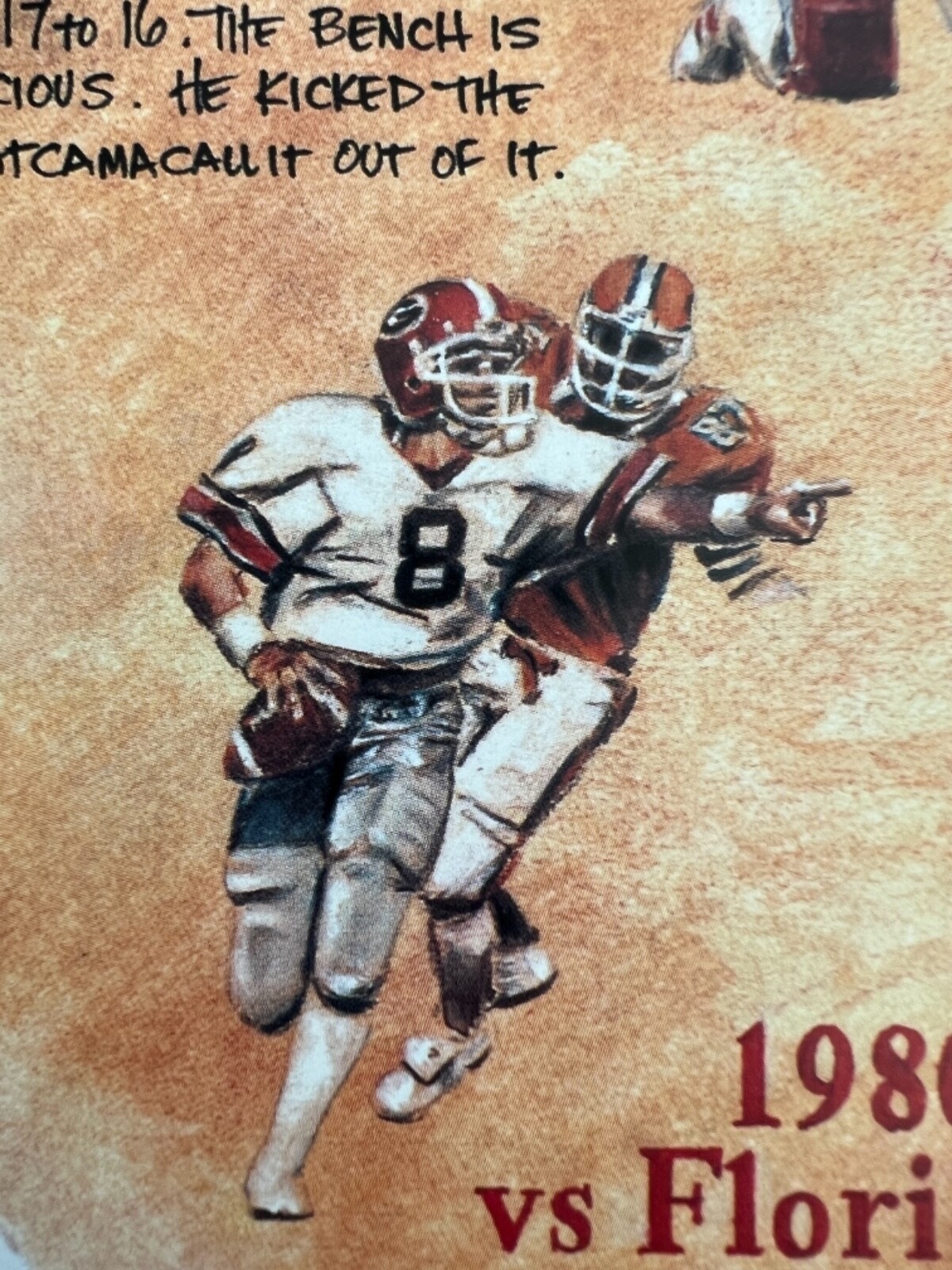 Bulldogs Larry Munson Signed Limited Edition Print The 12th Man