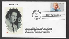 #3659 37c Ogden Nash -Poet- Alto FDC