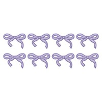 8Pcs Schleifen-Patches, FüR Diy-Kleidung, Lila BüGelmotive