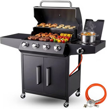 TAINO RED 4+1 Gasgrill – 4 Brenner + Seitenkocher – NEU