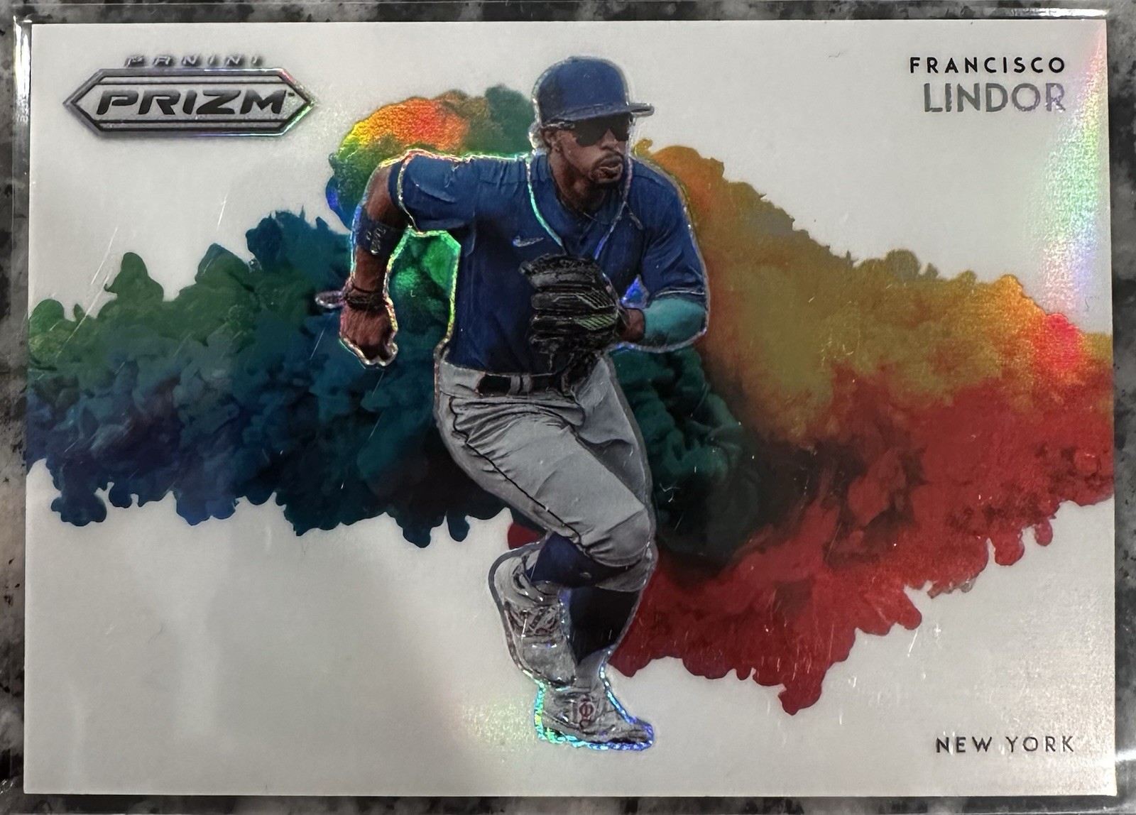 2022 Panini Prizm Francisco Lindor Color Blast CB-6