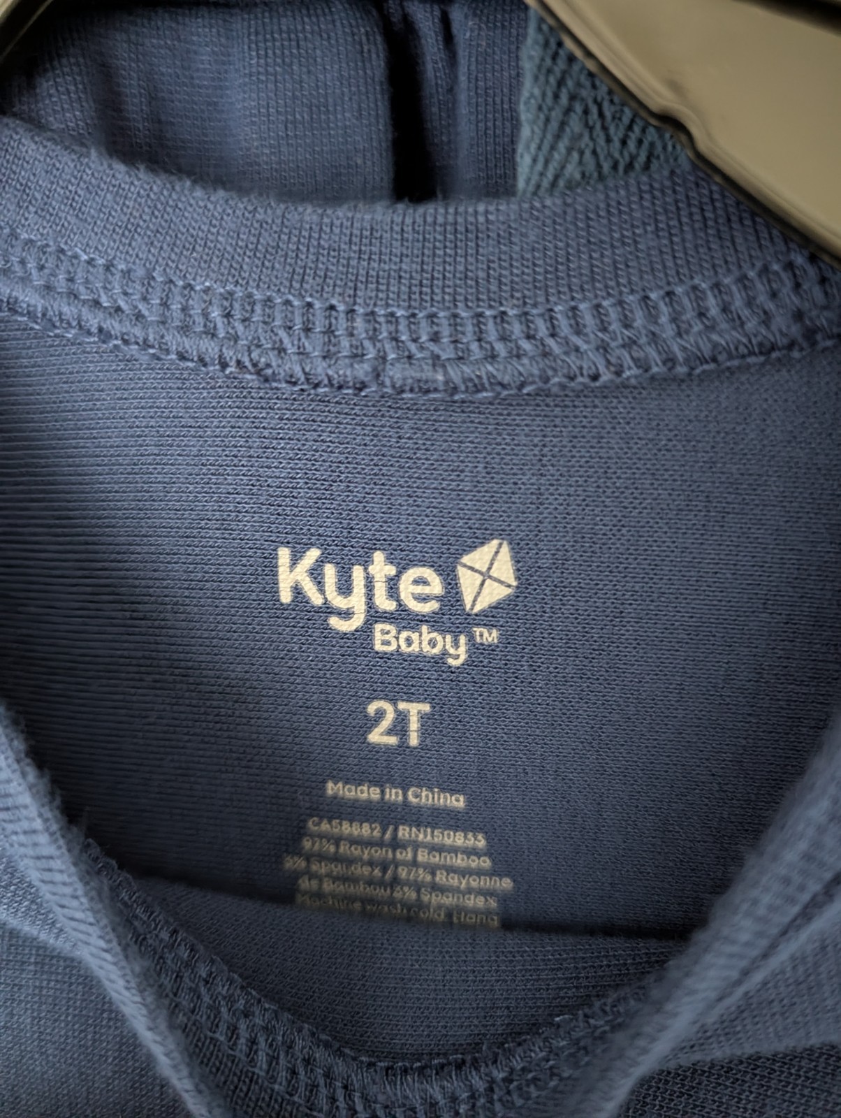 KYTE Baby Bamboo Size  2T Jogger Set 2 Pieces Tahoe Navy Blue EUC