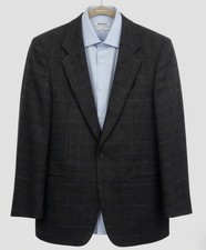 Christian Dior Monsieur Blazer Men 40R Wool Tweed Windowpane Plaid Career Jacket