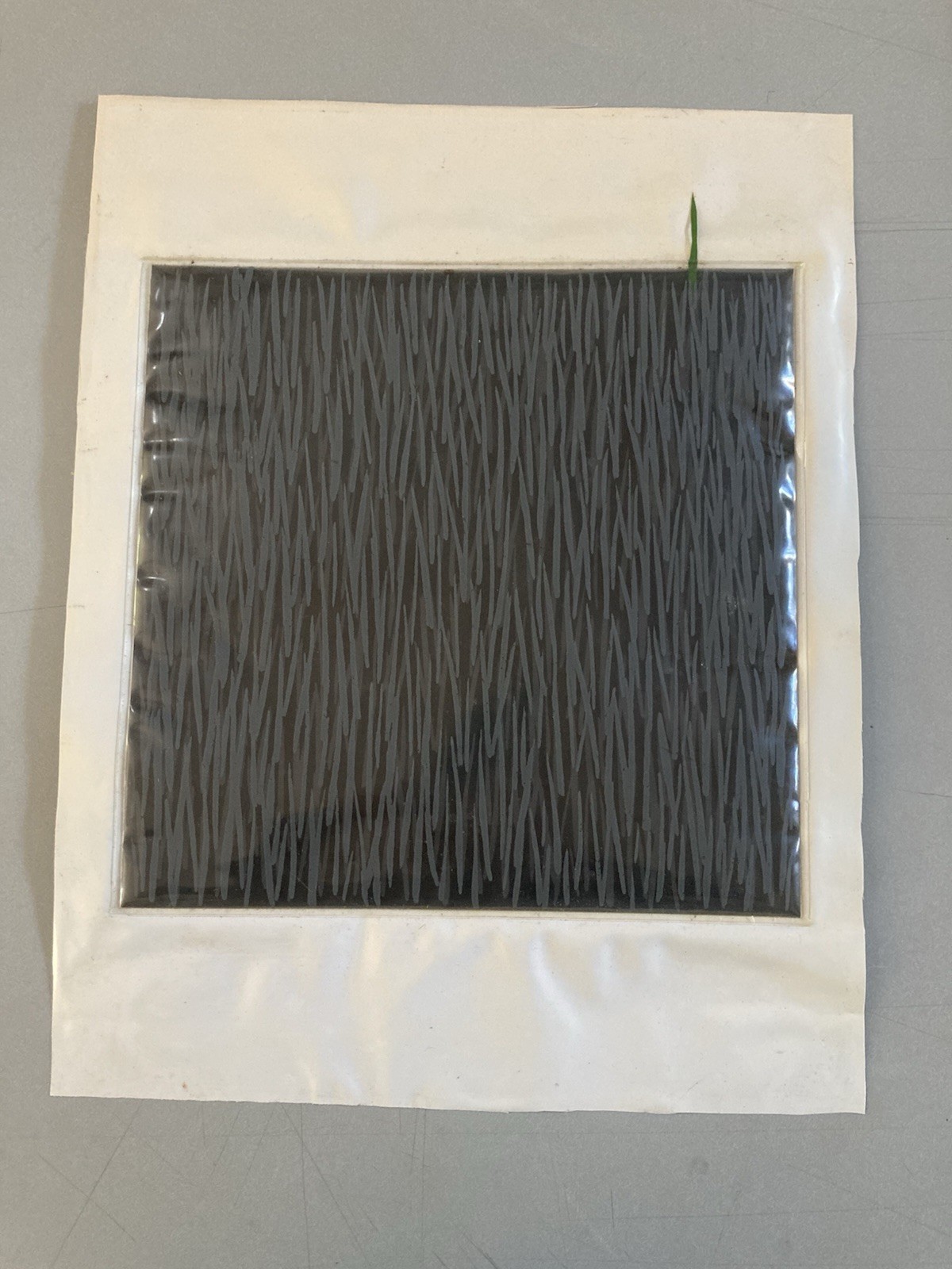 Composition Strand Grass Plastic Circa 1990 Contemporary Art To Identify XXIth