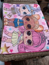 Lotto 2 federe Lol Surprise copricuscino finta rosa nuove