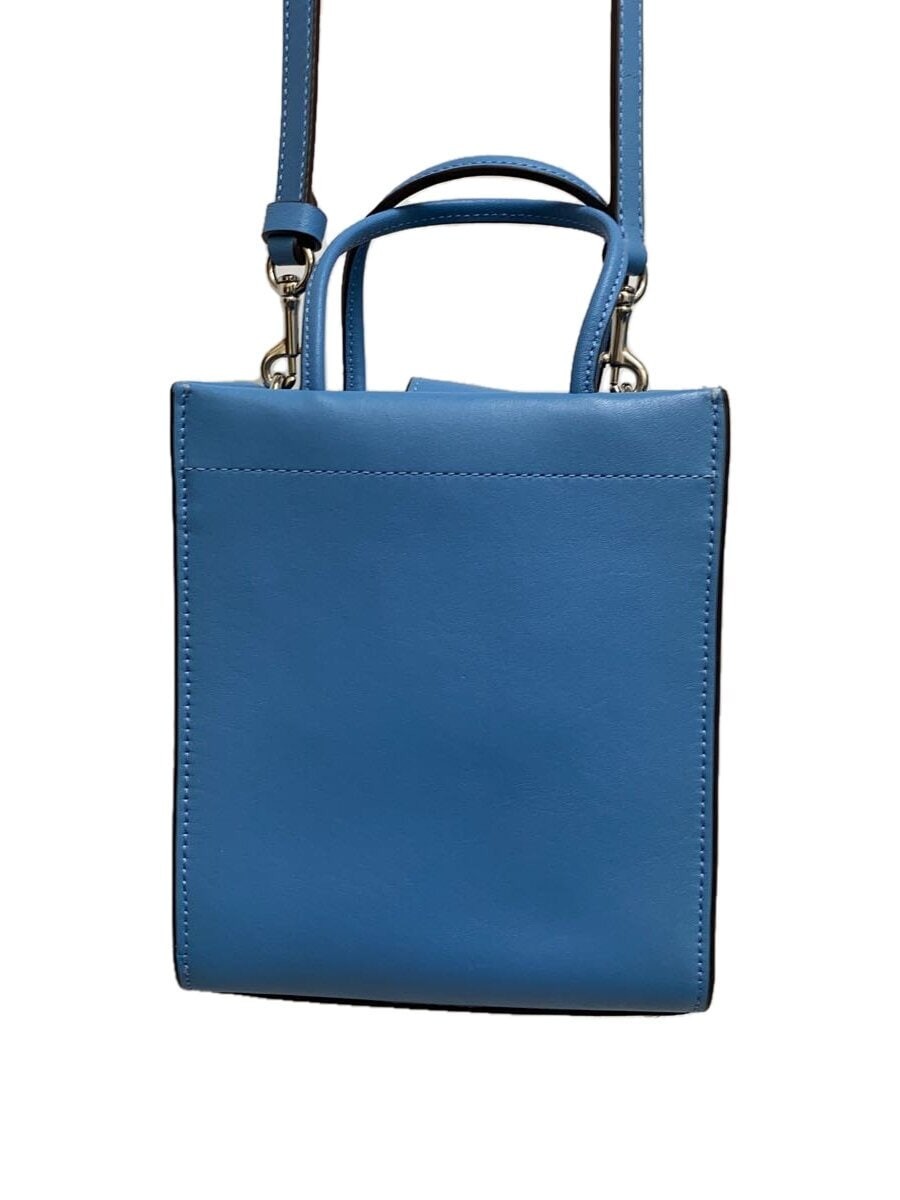 COACH Leather Shoulder Bag in Solid Blue Style C4826