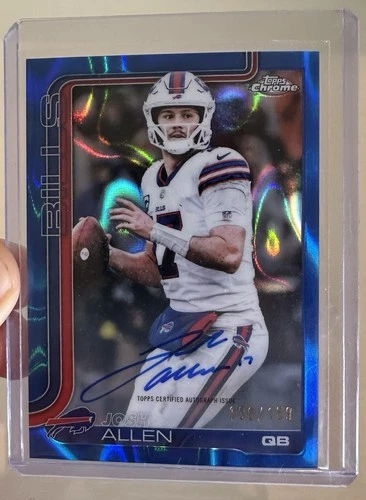 2025 Topps Chrome Josh Allen Chrome Autographs (RAW)