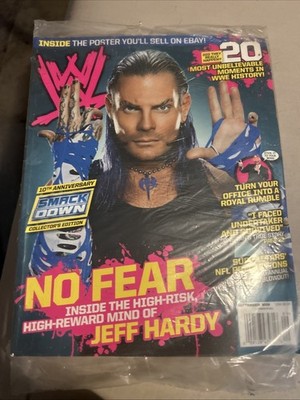 WWE Magazine September 2009 Jeff Hardy No Fear Poster SmackDown