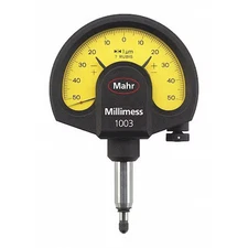 Mahr 4334000 Dial Indicator, 0.0001"Graduations, Yellow