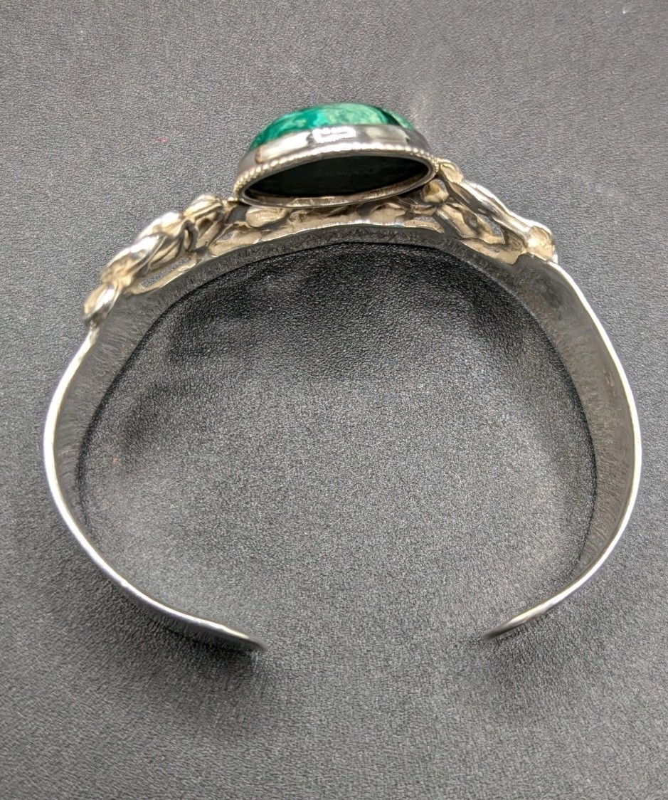 Artisan Signed Modernist Adjustable Cuff Sterling… - image 18