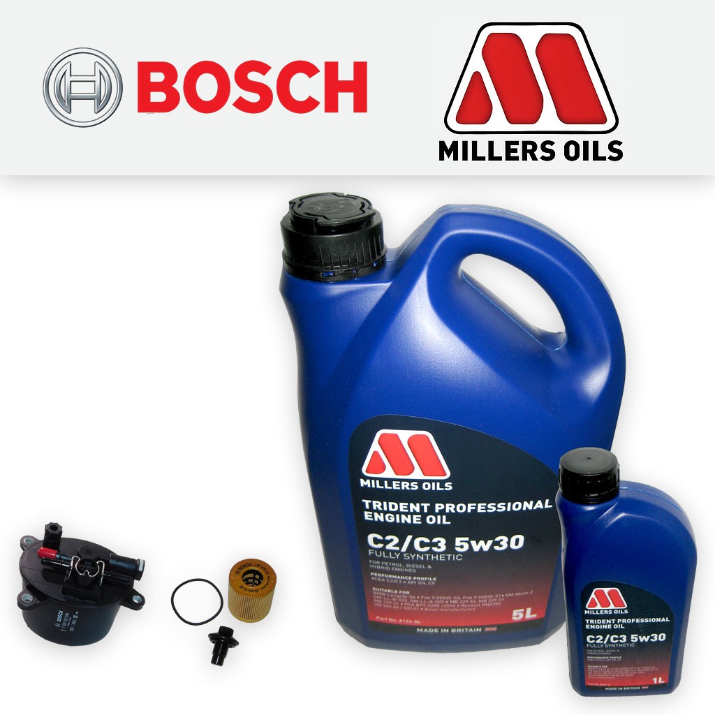 SERVICE KIT for JAGUAR XF (X250) 2.2 D (DPF) OIL FUEL FILTERS +OIL (2011-2015)