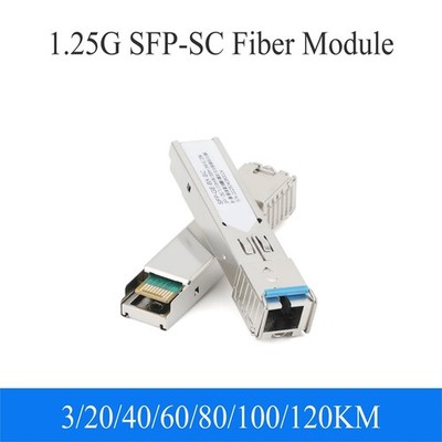 1Pair Gigabit Fiber SFP Module 1000M SC 1.25G Single Mode A+B Fiber Module