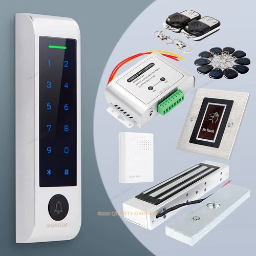 HOMSECUR IP66 APP WIFI RFID Access Control Set Waterproof 180KG Magnetic Lock