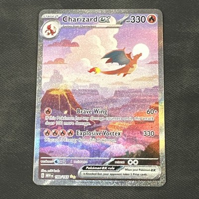 リザードンex [199/165]【英語版】 Charizard ex Pokemon TCG Charizard EX 199/165 Scarlet & Violet 151 SIR English