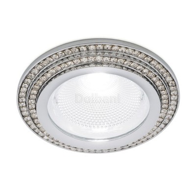 12pcs 5W COB 6000K Recessed Chrome LED Down Light Spotlight