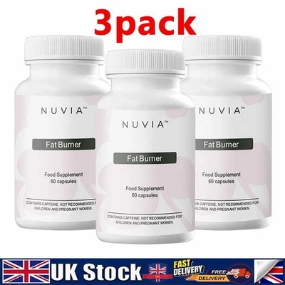 3PACK Nuvia Fat Burner Weight Management , 60 capsules UK~