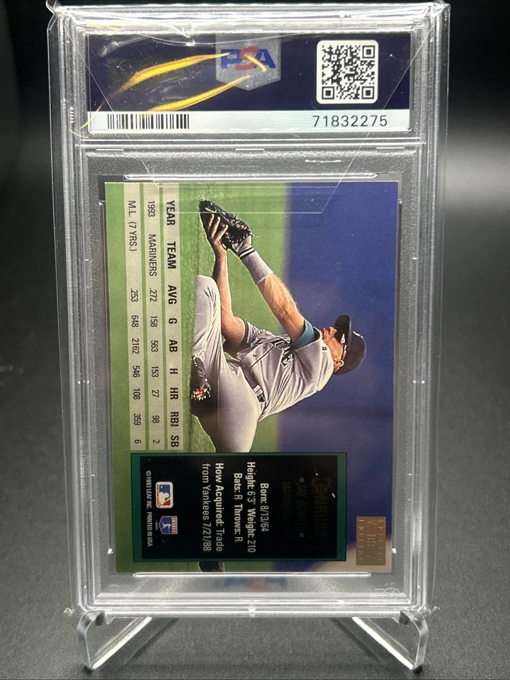 Donruss 1994 - Edición especial Gold Jay Buhner #89 PSA 9 1 población Foto 2 de 2